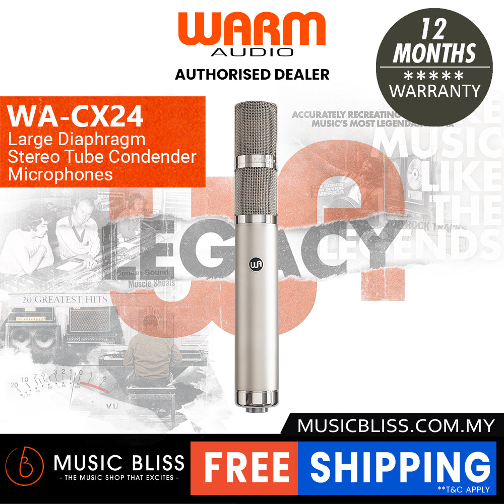 Warm Audio WA-CX24 Large Diaphragm Stereo Tube Condender Microphones