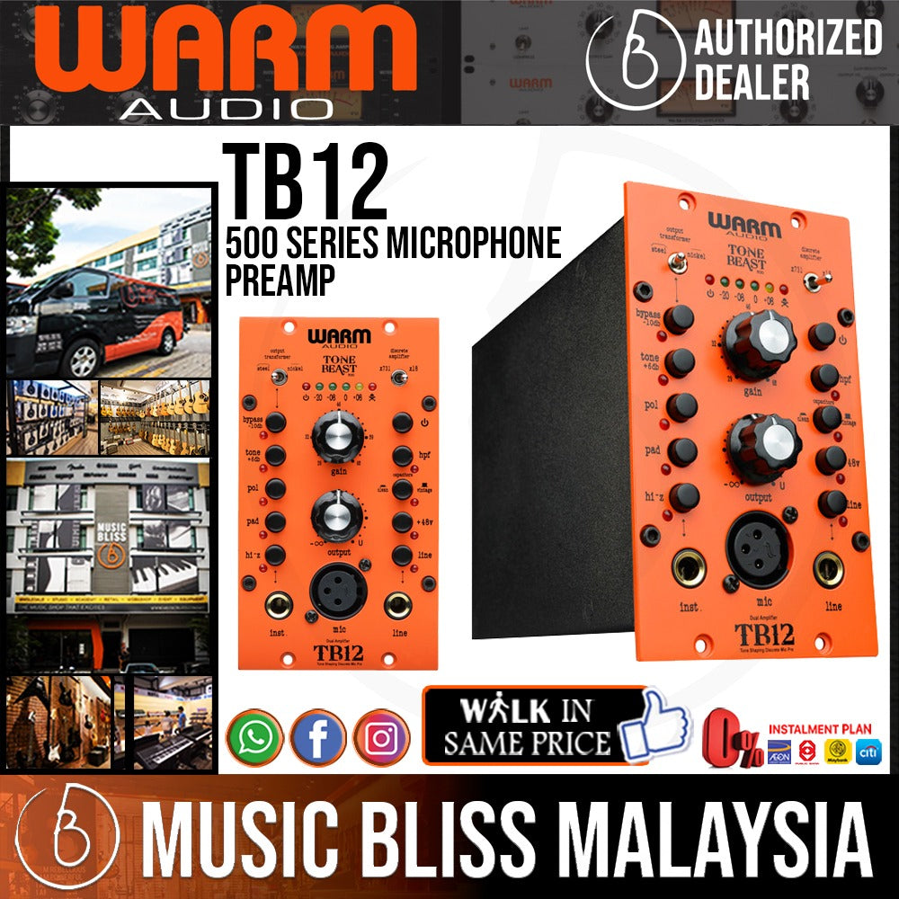 Warm Audio TB12 500 Series Microphone Preamp - Music Bliss Malaysia