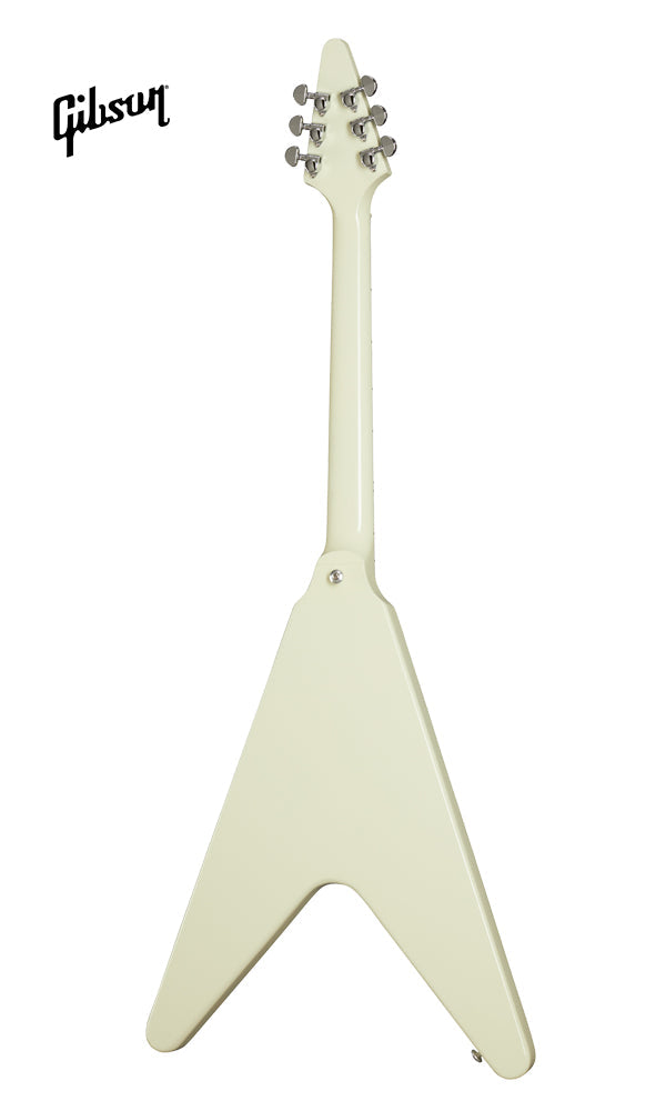 GIBSON 70S FLYING V ELECTRIC GUITAR - CLASSIC WHITE - Music Bliss Malaysia