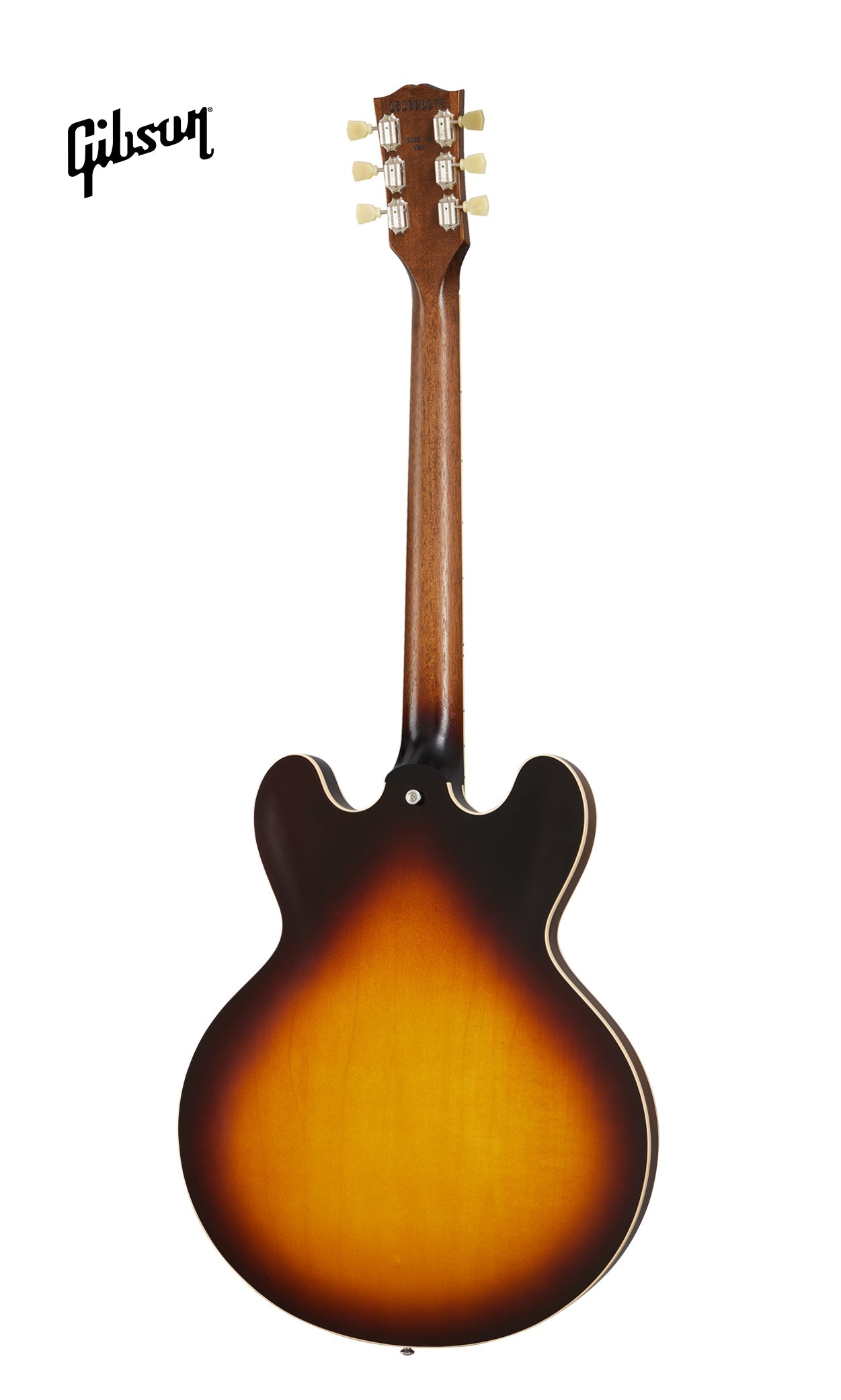 GIBSON ES-335 SATIN SEMI-HOLLOWBODY ELECTRIC GUITAR - SATIN VINTAGE BURST - Music Bliss Malaysia