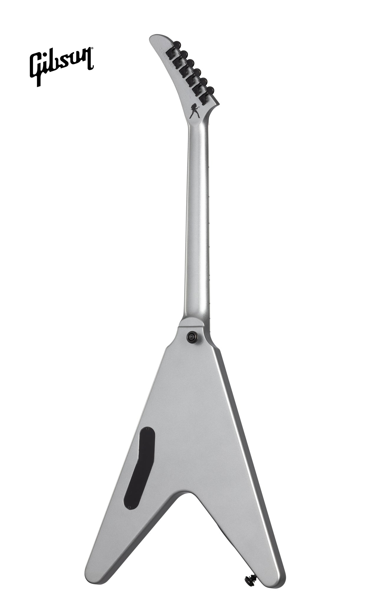 GIBSON DAVE MUSTAINE FLYING V EXP ELECTRIC GUITAR - SILVER METALLIC - Music Bliss Malaysia