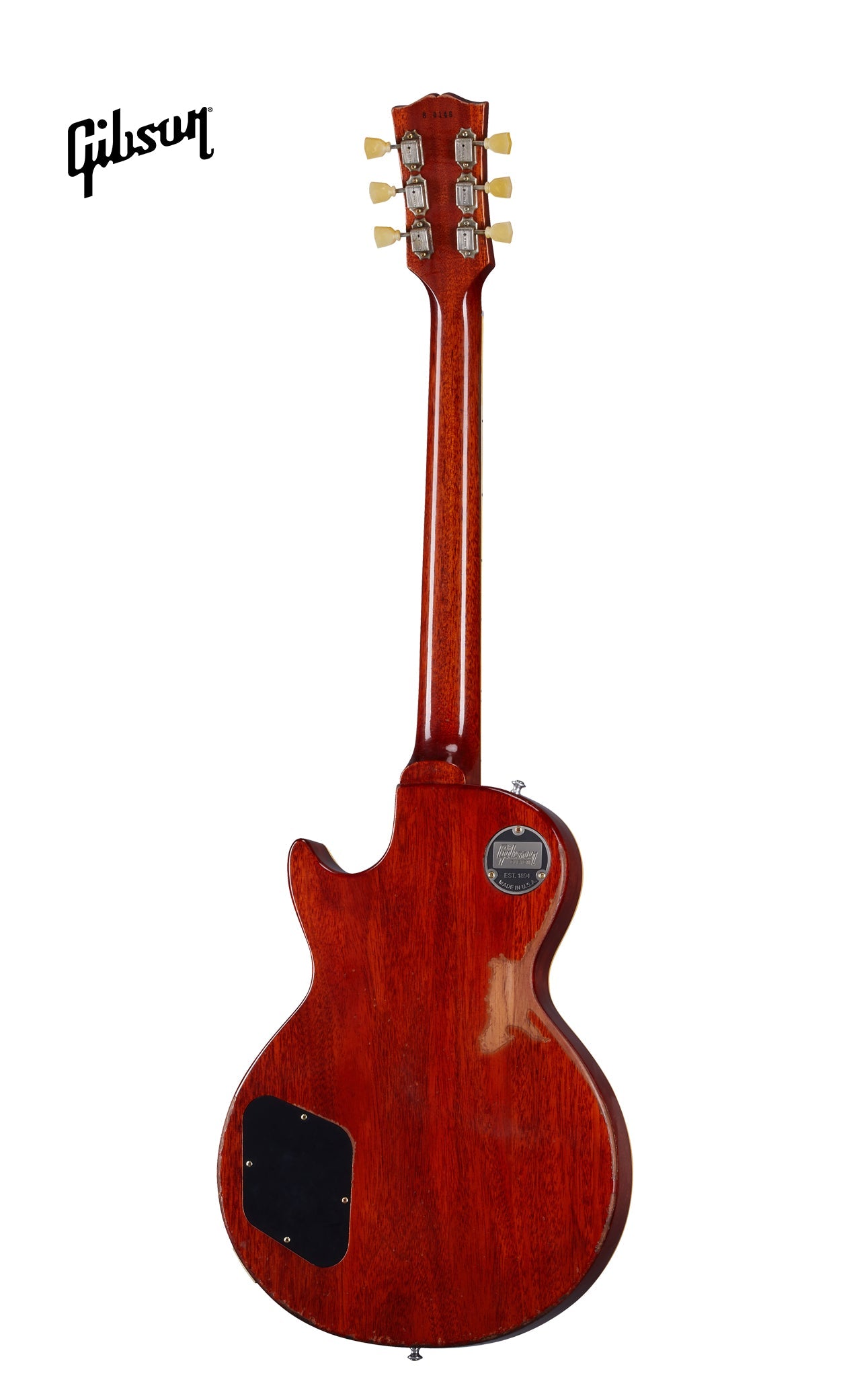 GIBSON 1958 LES PAUL STANDARD REISSUE HEAVY AGED ELECTRIC GUITAR - LEMON BURST - Music Bliss Malaysia