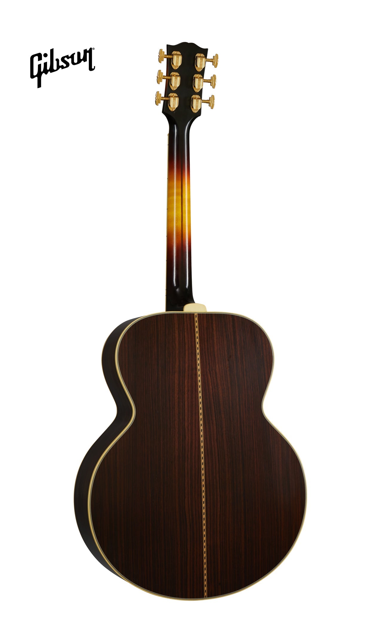 GIBSON PRE-WAR SJ-200 ROSEWOOD LEFT-HANDED ACOUSTIC GUITAR - VINTAGE SUNBURST - Music Bliss Malaysia