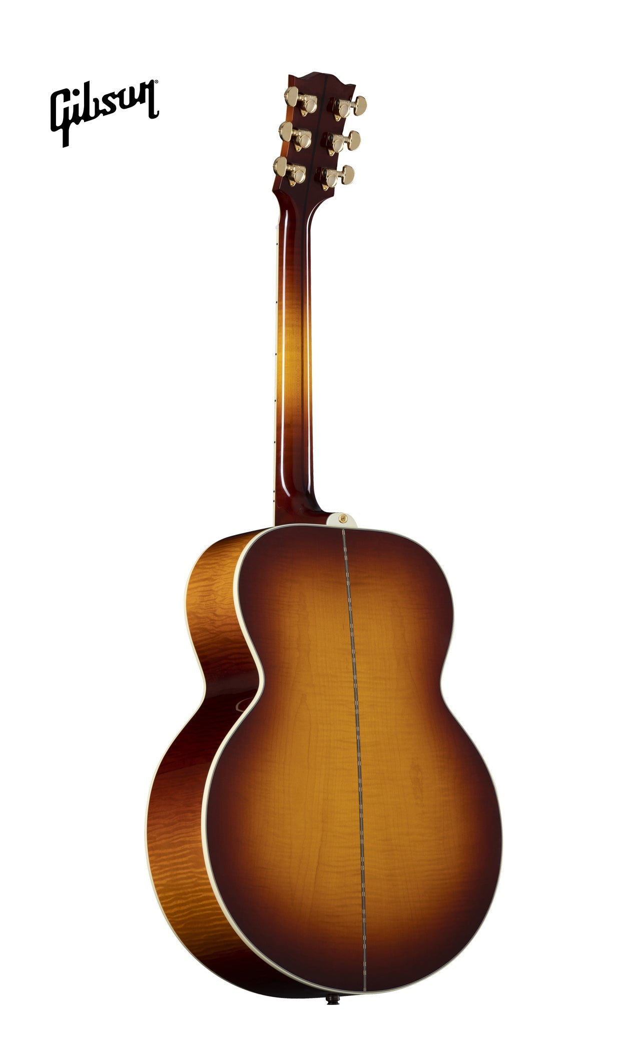 GIBSON SJ-200 STANDARD MAPLE LEFT-HANDED ACOUSTIC-ELECTRIC GUITAR - AUTUMNBURST - Music Bliss Malaysia