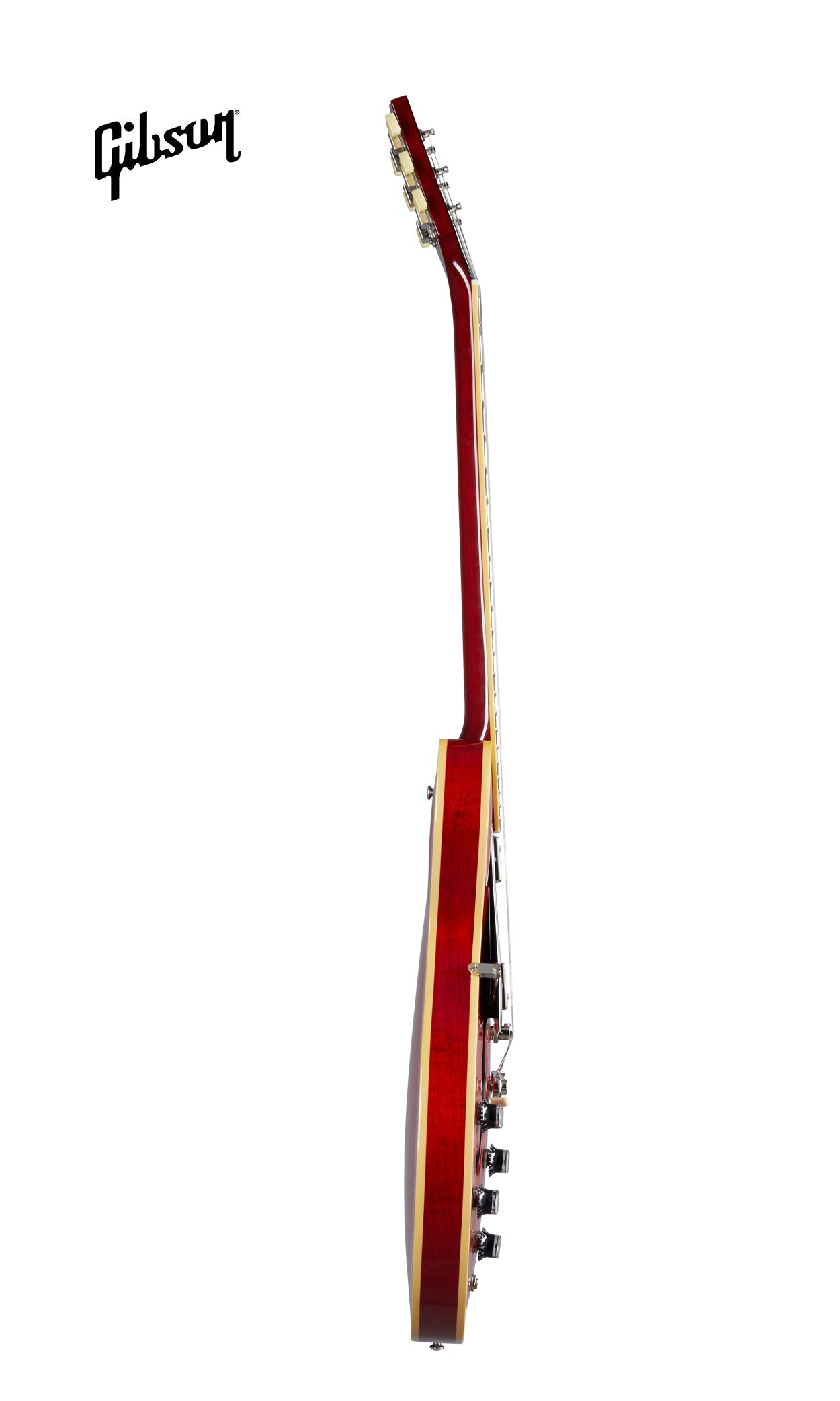 GIBSON ES-335 LEFT-HANDED SEMI-HOLLOWBODY ELECTRIC GUITAR - 60S CHERRY - Music Bliss Malaysia