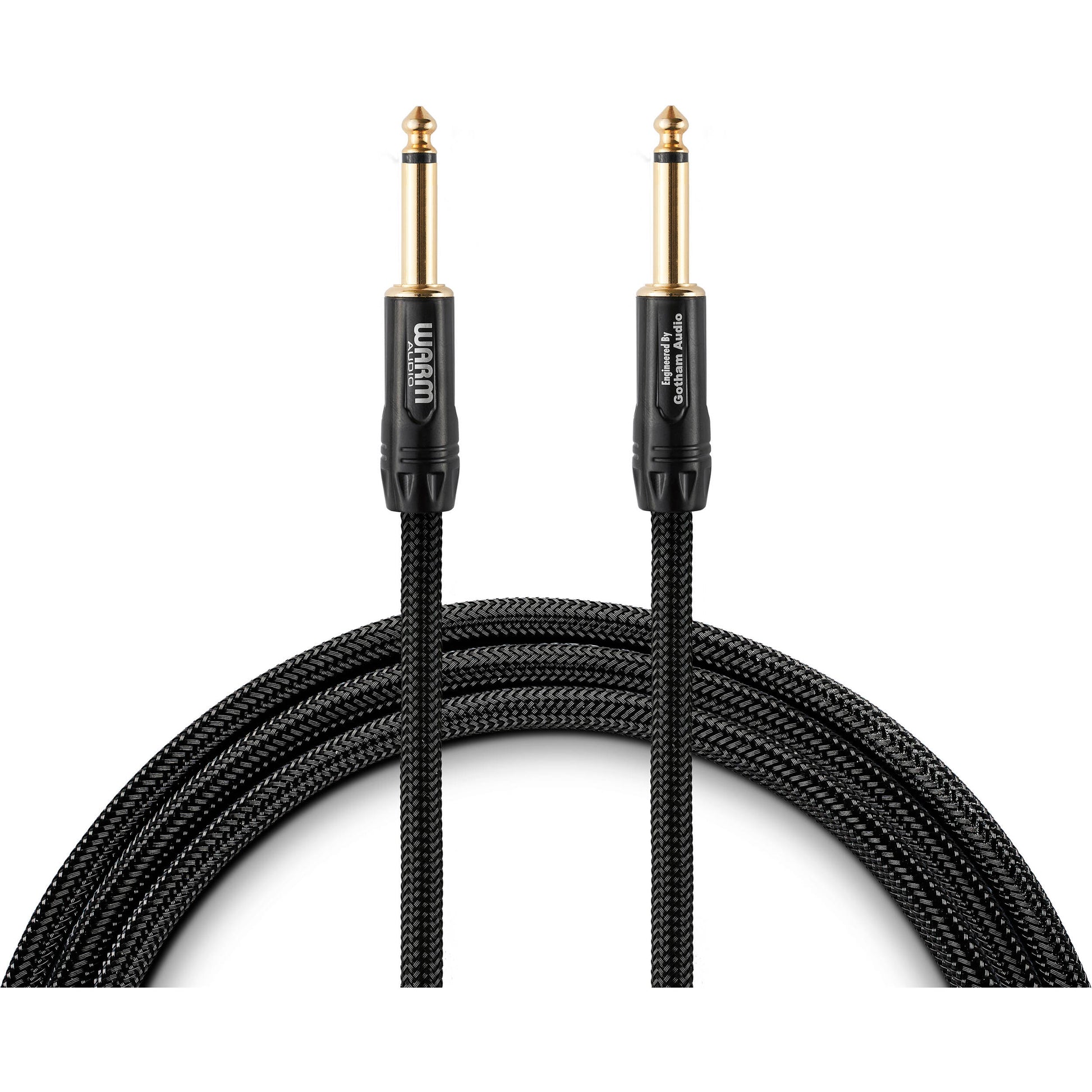 Warm Audio Premier Gold Straight to Straight Instrument Cable - 18-foot (Prem-TS-18') - Music Bliss Malaysia