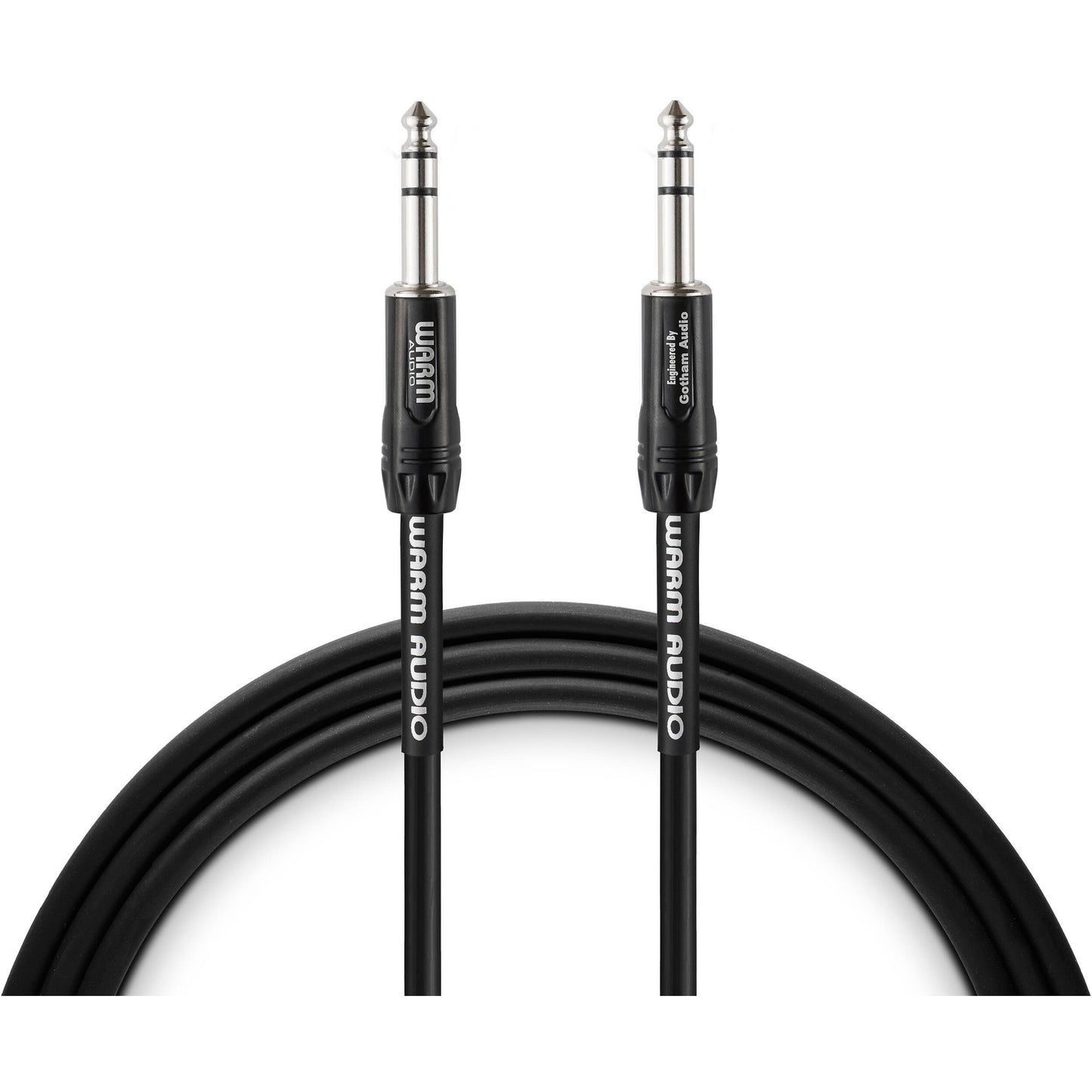 Warm Audio Pro-TRS-10' Pro Silver TRS to TRS Cable - 10-foot (Pro-TRS-10') - Music Bliss Malaysia