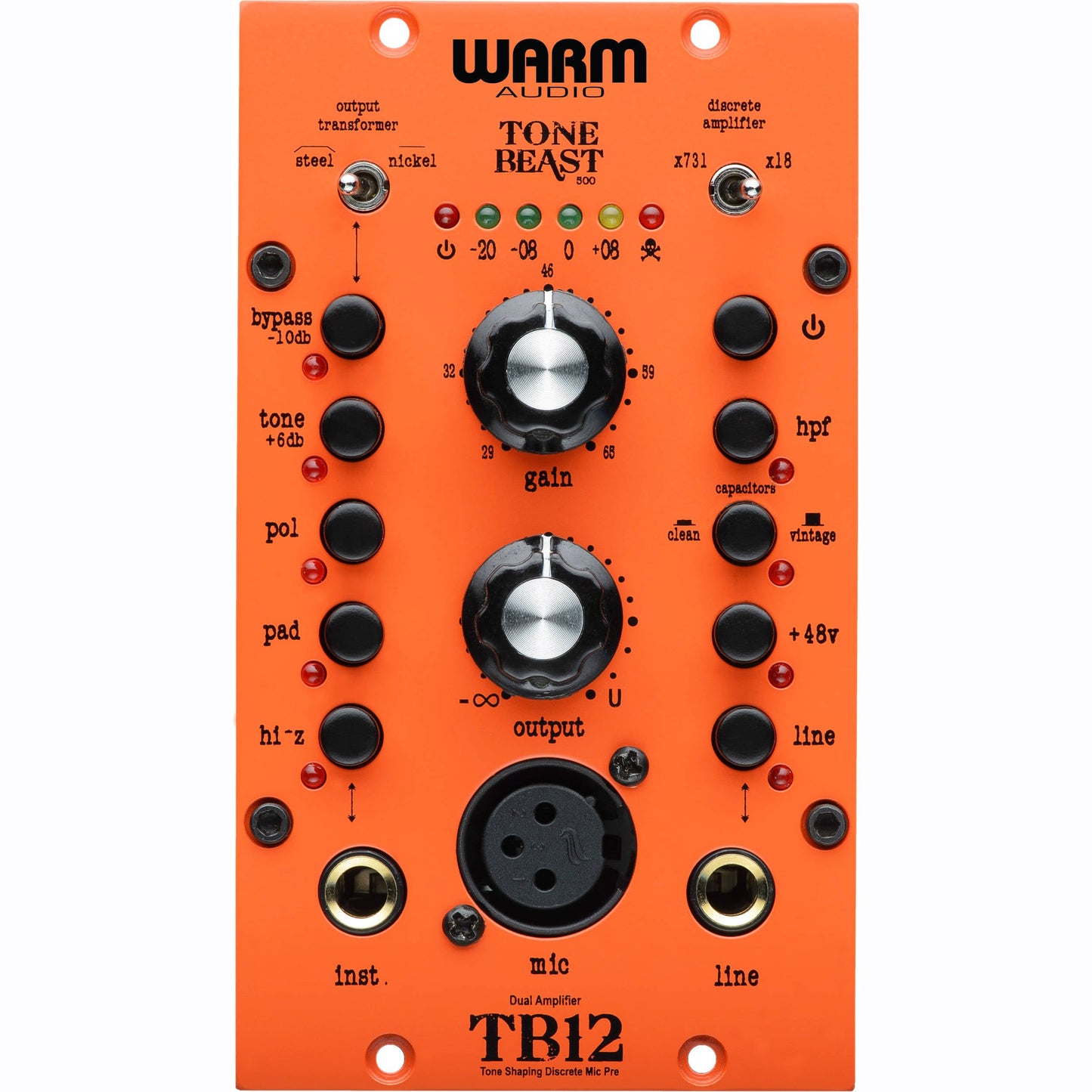 Warm Audio TB12 500 Series Microphone Preamp - Music Bliss Malaysia