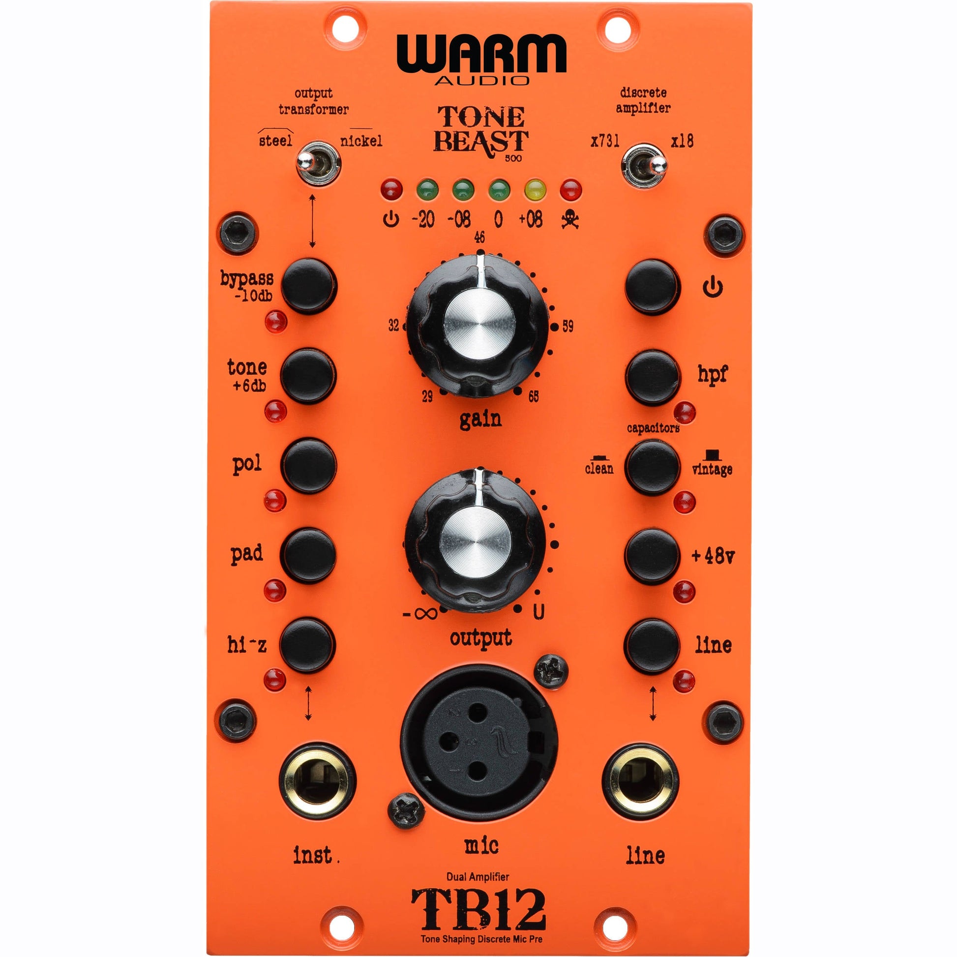 Warm Audio TB12 500 Series Microphone Preamp - Music Bliss Malaysia