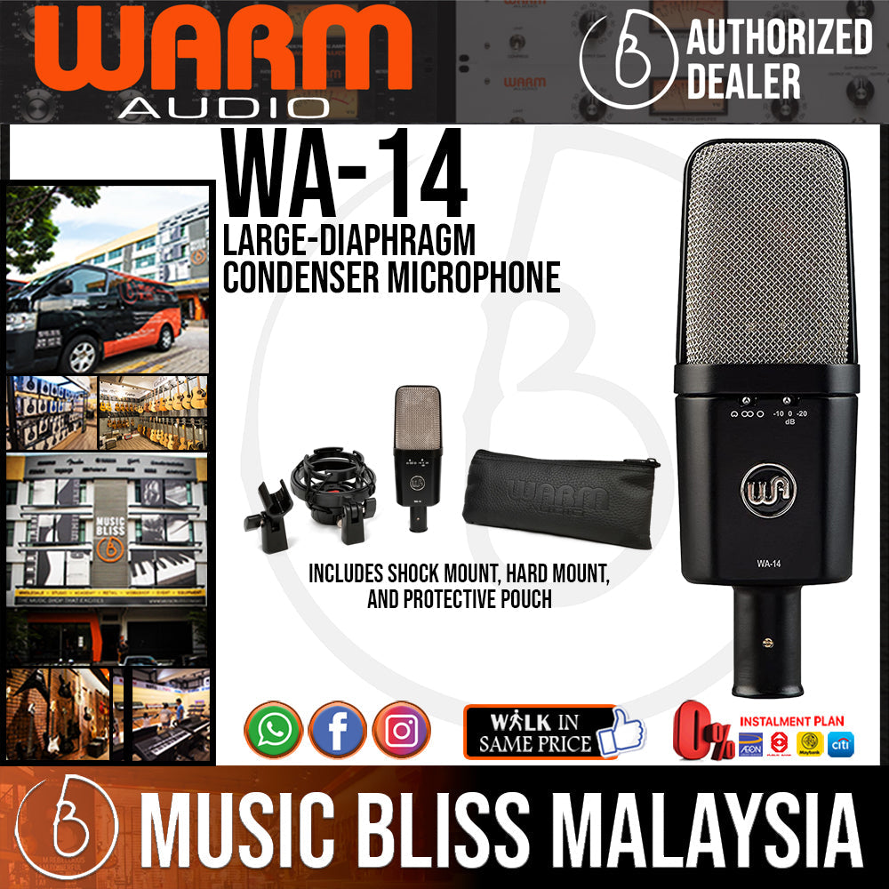 Warm Audio WA-14 Large-diaphragm Condenser Microphone (WA14) - Music Bliss Malaysia