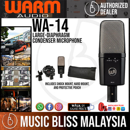 Warm Audio WA-14 Large-diaphragm Condenser Microphone (WA14) - Music Bliss Malaysia