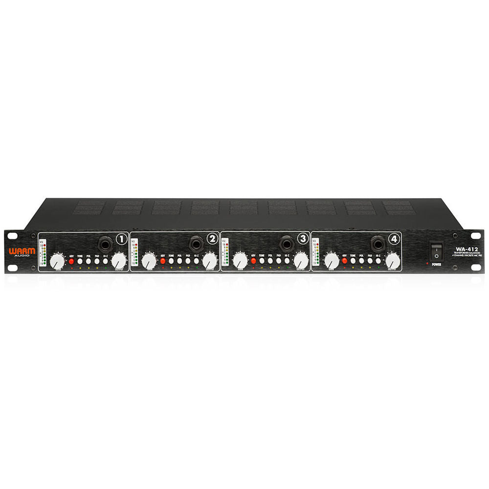 Warm Audio WA-412 4-channel Mic Preamp with DI (WA412) - Music Bliss Malaysia