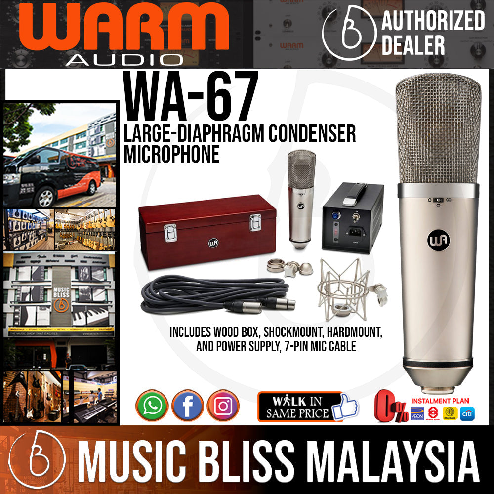 Warm Audio WA-67 Large-Diaphragm Condenser Microphone (WA67) - Music Bliss Malaysia