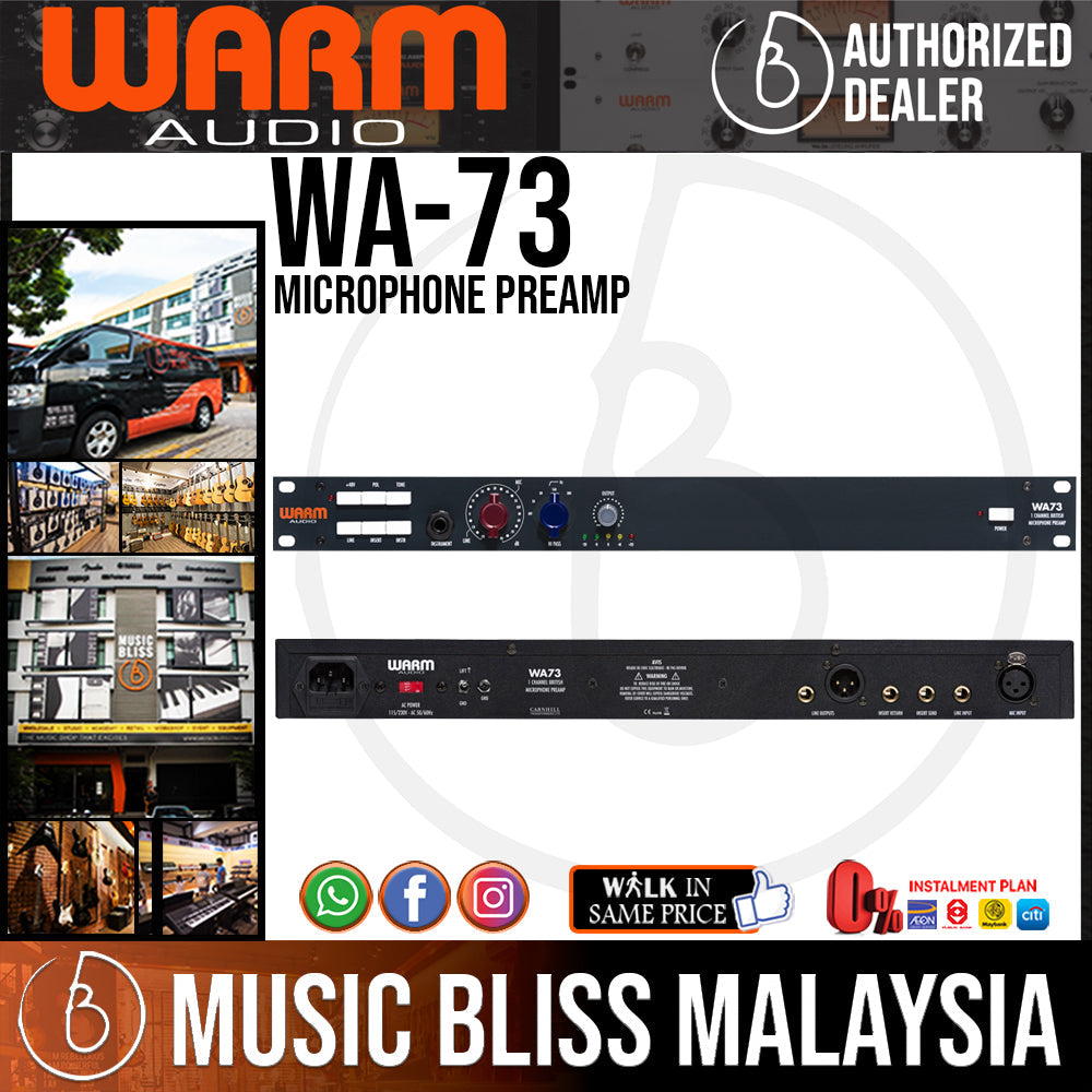 Warm Audio WA73 Microphone Preamp (WA-73) - Music Bliss Malaysia
