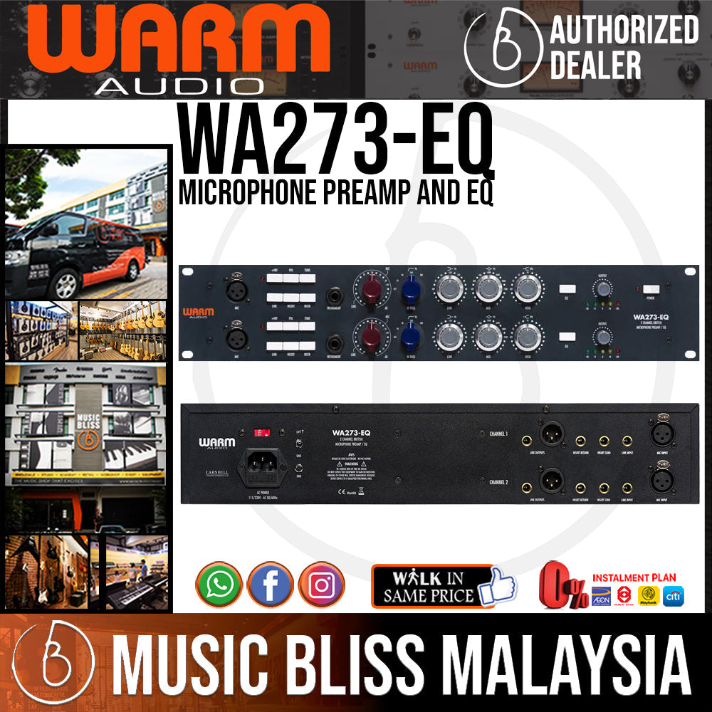 Warm Audio WA273-EQ Microphone Preamp and EQ (WA273 EQ / WA273-EQ) - Music Bliss Malaysia
