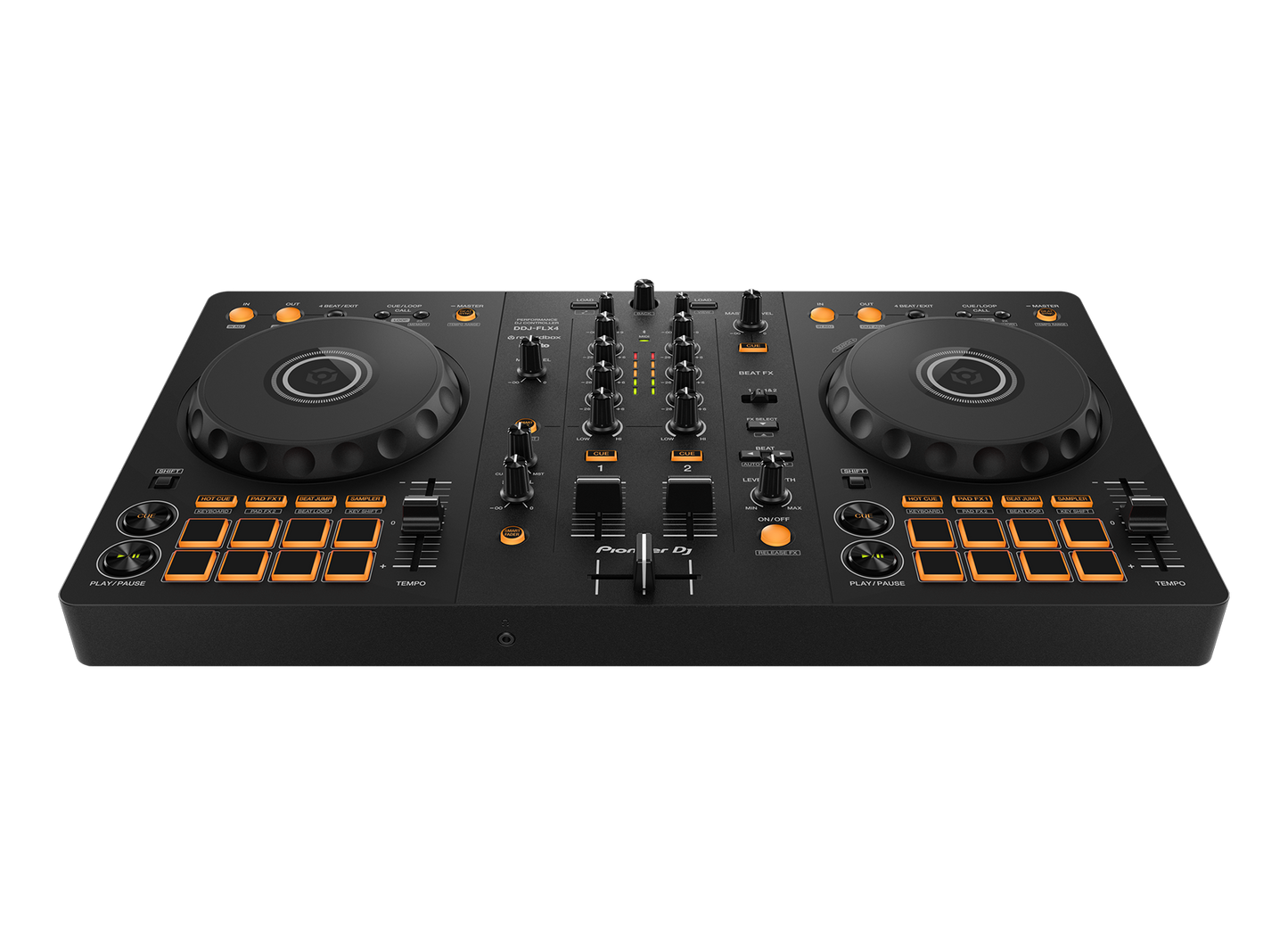 Pioneer DJ DDJ-FLX4 2-deck Rekordbox and Serato DJ Controller