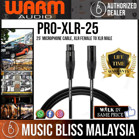 Warm Audio Pro Series XLR Cable - 25-foot - Music Bliss Malaysia