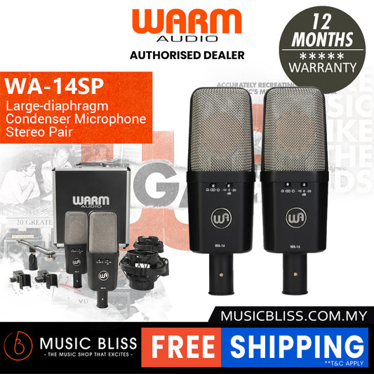 Warm Audio WA-14 Large-diaphragm Condenser Microphone - Stereo Pair