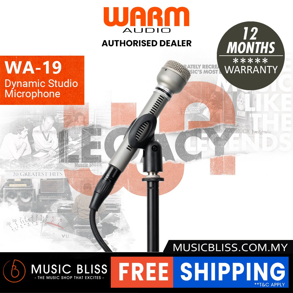 Warm Audio WA-19 Dynamic Studio Microphone - Black