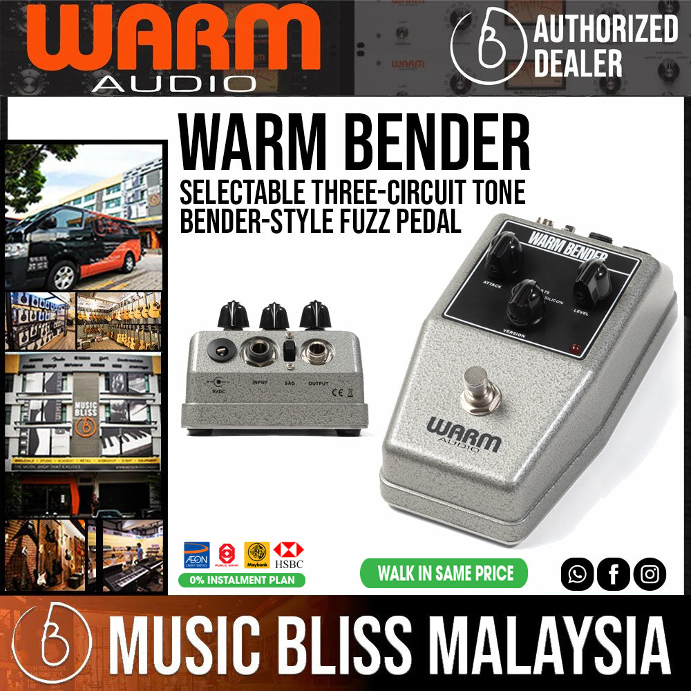 Warm Audio Warm Bender Fuzz - Tone Bender Style Fuzz Pedal - Music Bliss Malaysia