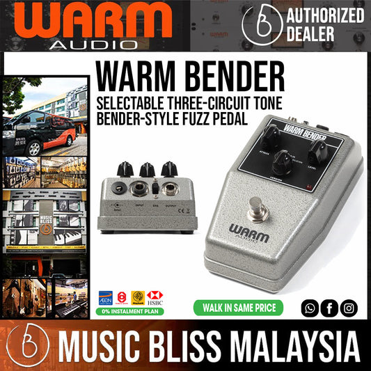 Warm Audio Warm Bender Fuzz - Tone Bender Style Fuzz Pedal - Music Bliss Malaysia