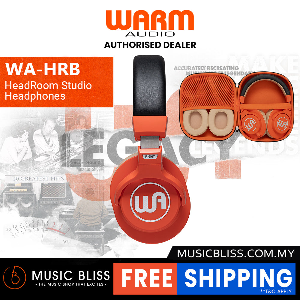 Warm Audio WA-HR HeadRoom Closed-back Professional Studio Headphones - Orange