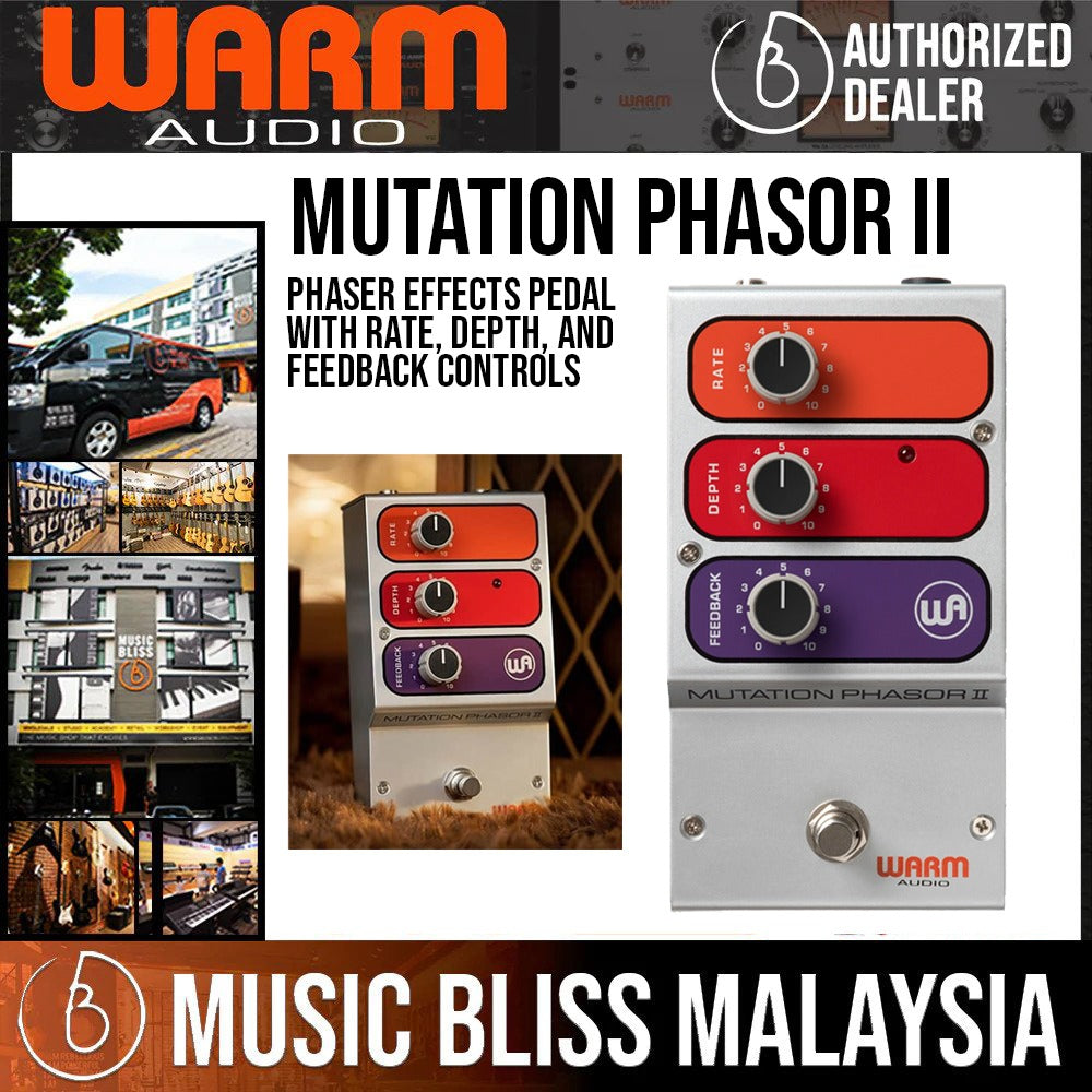 Warm Audio MUTATION PHASOR II Phaser Effect Pedal - Music Bliss Malaysia