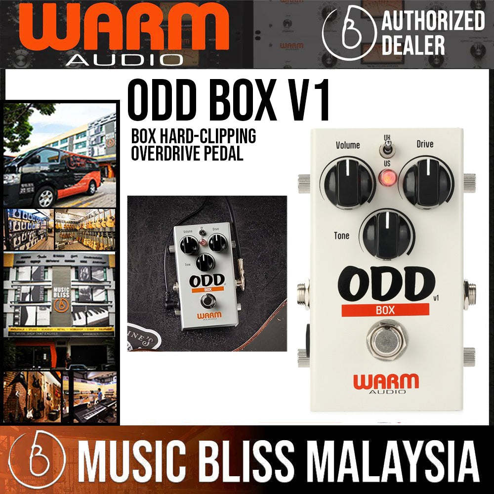 Warm Audio ODD Box V1 Hard-Clipping Overdrive Distortion Pedal - Music Bliss Malaysia