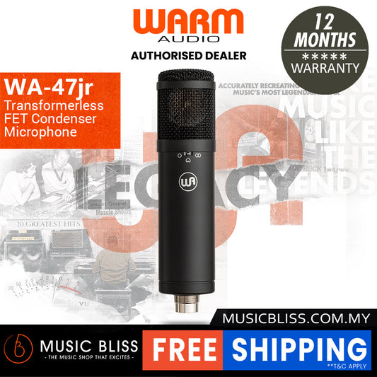 Warm Audio WA-47Jr Large-Diaphragm Condenser Microphone - Black