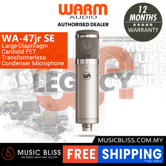 Warm Audio WA-47jr Studio Essential Large-Diaphragm Cardioid Condenser Microphone - Nickel