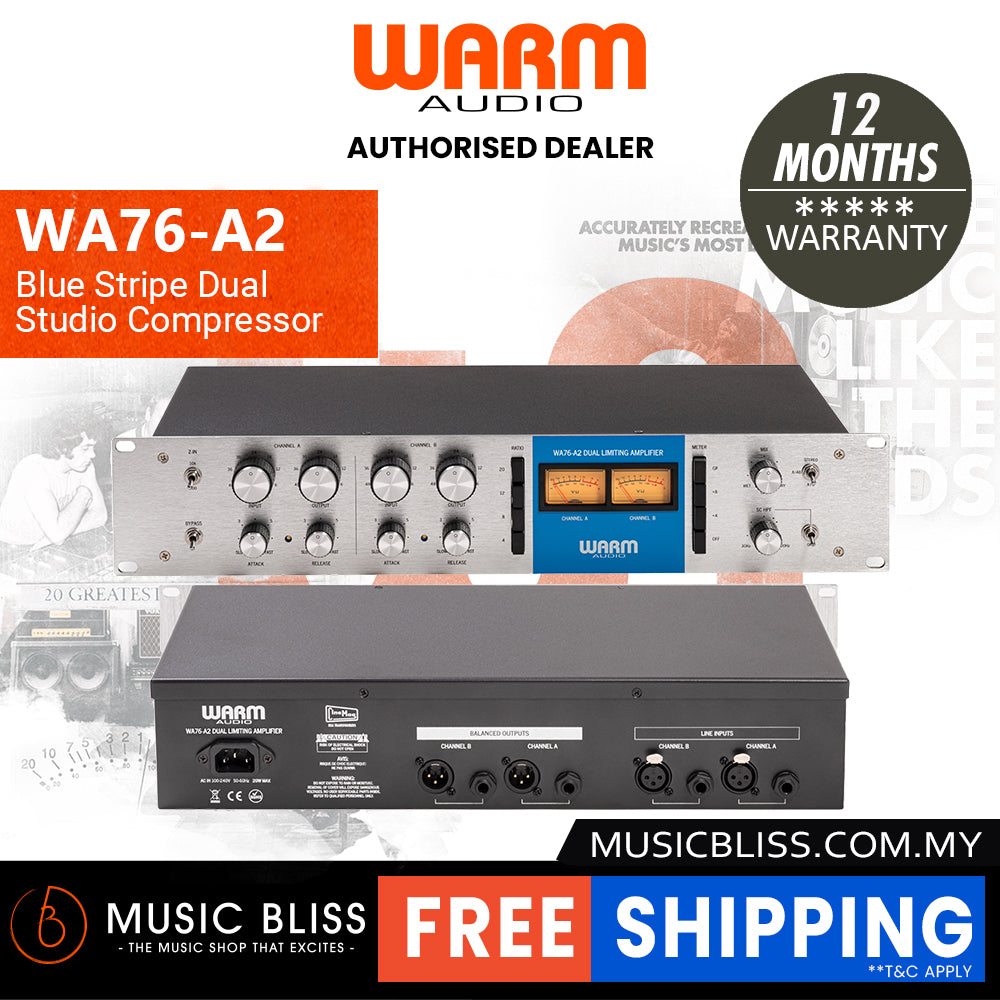 Warm Audio WA76-A2 Dual-channel Vintage-voiced Discrete FET Compressor
