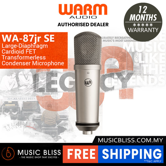 Warm Audio WA-87jr Studio Essential Large-Diaphragm Cardioid Condenser Microphone - Nickel