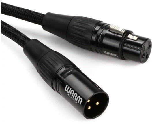 Warm Audio Premier Gold XLR Female to XLR Male Microphone Cable - 6-foot (Prem-XLR-6') - Music Bliss Malaysia