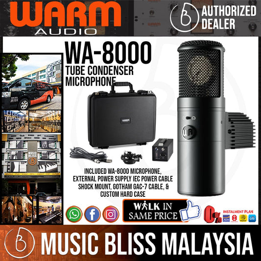 Warm Audio WA-8000 Large-diaphragm Tube Condenser Microphone - Music Bliss Malaysia