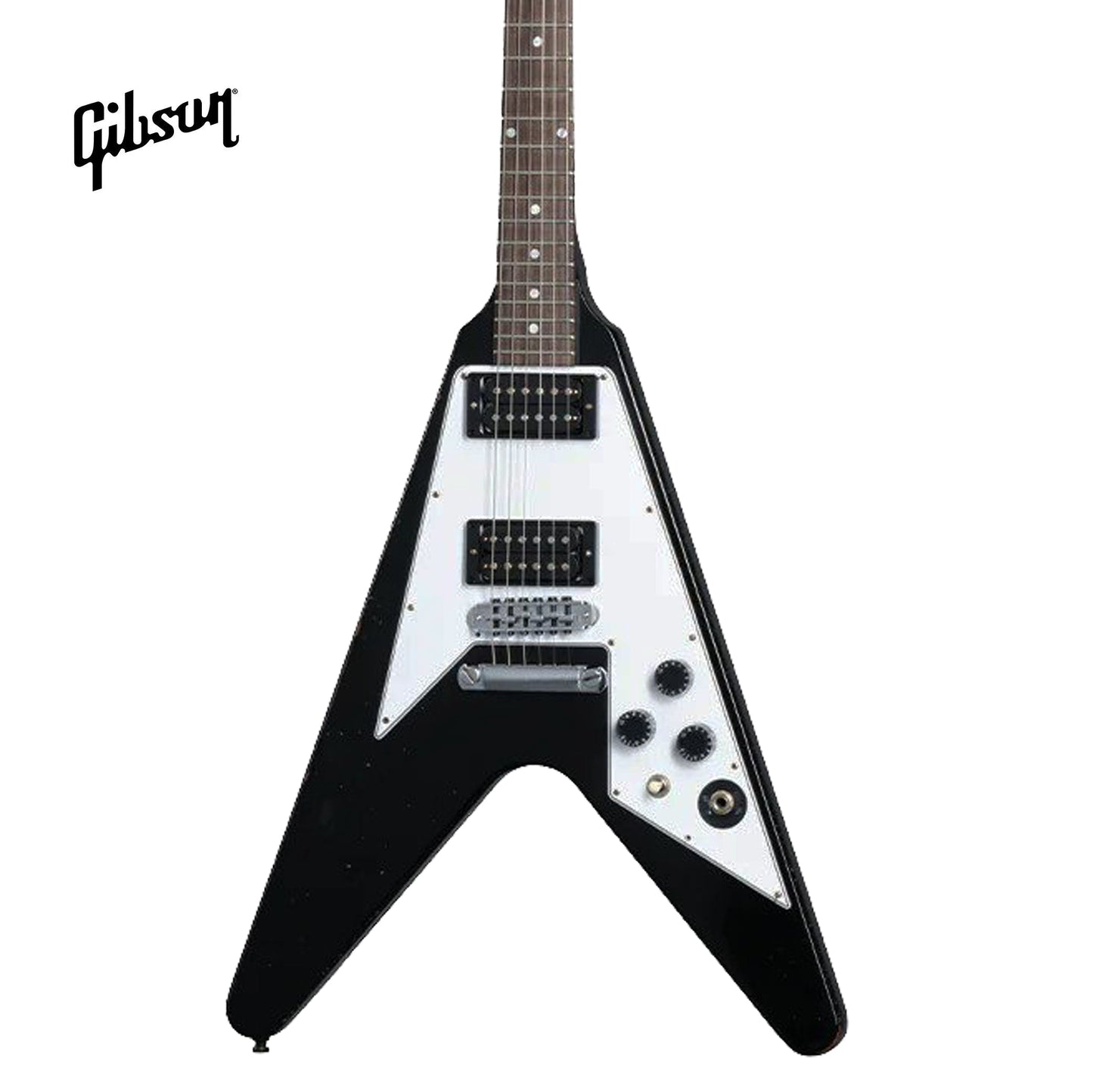 GIBSON CUSTOM KIRK HAMMETT 1979 FLYING V SOLIDBODY ELECTRIC GUITAR - EBONY
