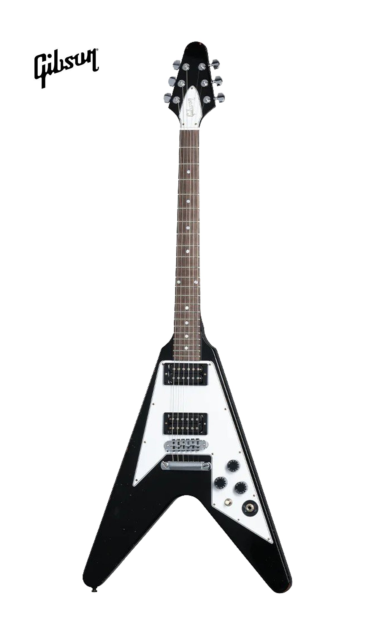GIBSON CUSTOM KIRK HAMMETT 1979 FLYING V SOLIDBODY ELECTRIC GUITAR - EBONY