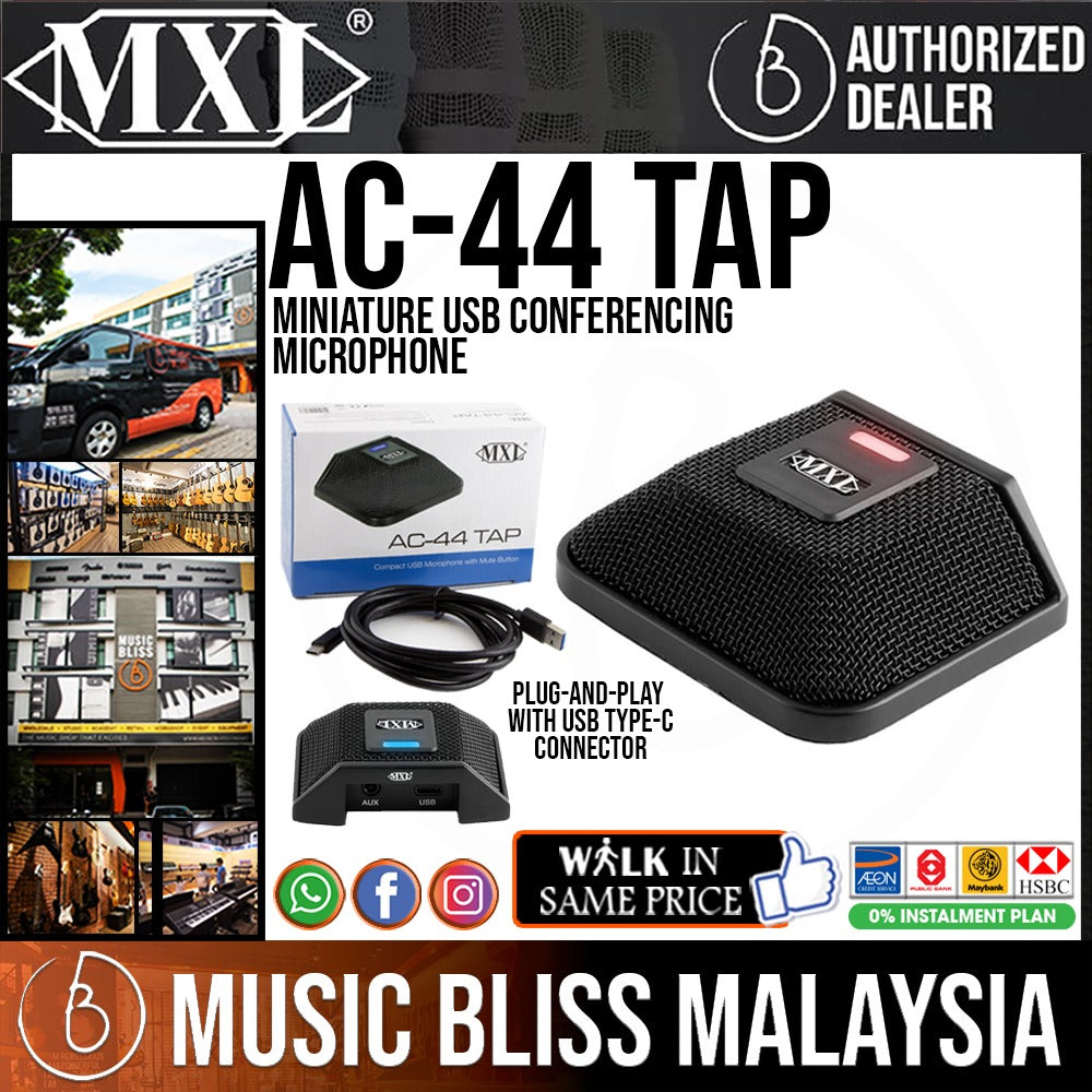 MXL AC-44 Tap Miniature USB Conferencing Microphone - Music Bliss Malaysia