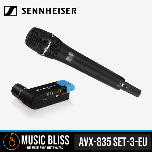 Sennheiser AVX-835 SET Digital Camera-Mount Wireless Cardioid Handheld Microphone System - Music Bliss Malaysia