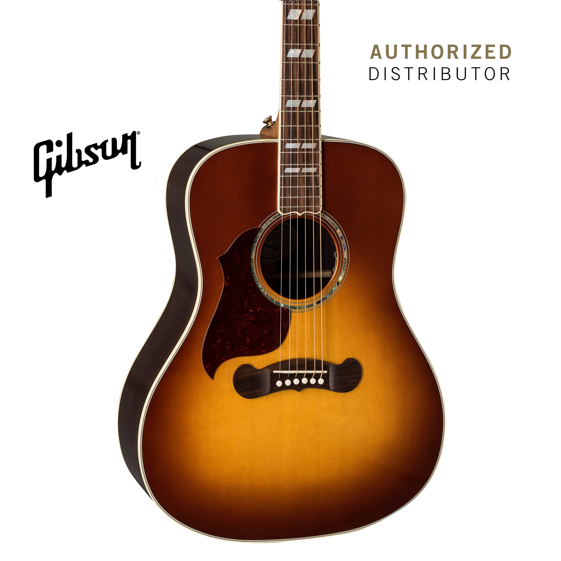 GIBSON SONGWRITER STANDARD ROSEWOOD LEFT-HANDED ACOUSTIC-ELECTRIC GUITAR - ROSEWOOD BURST - Music Bliss Malaysia
