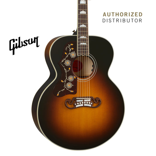 GIBSON SJ-200 ORIGINAL LEFT-HANDED ACOUSTIC GUITAR - VINTAGE SUNBURST - Music Bliss Malaysia