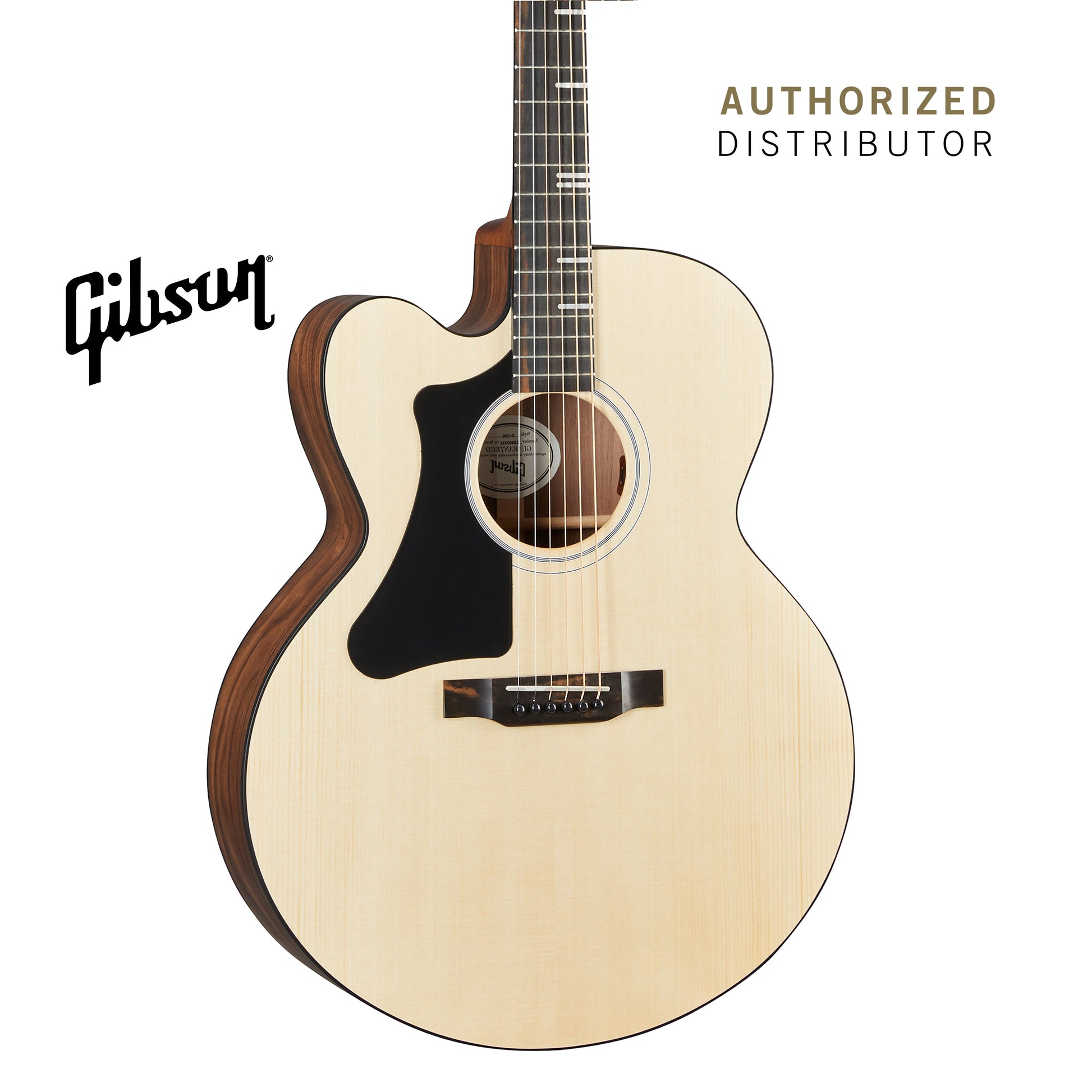 GIBSON G-200 EC LEFT-HANDED ACOUSTIC-ELECTRIC GUITAR - NATURAL - Music Bliss Malaysia