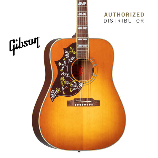 GIBSON HUMMINGBIRD ORIGINAL LEFT-HANDED ACOUSTIC-ELECTRIC GUITAR - HERITAGE CHERRY SUNBURST - Music Bliss Malaysia