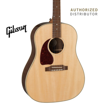GIBSON J-45 STUDIO WALNUT LEFT-HANDED ACOUSTIC-ELECTRIC GUITAR - ANTIQUE NATURAL - Music Bliss Malaysia