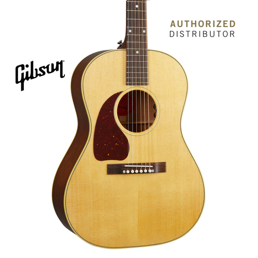 GIBSON 50S LG-2 LEFT-HANDED ACOUSTIC-ELECTRIC GUITAR - ANTIQUE NATURAL - Music Bliss Malaysia