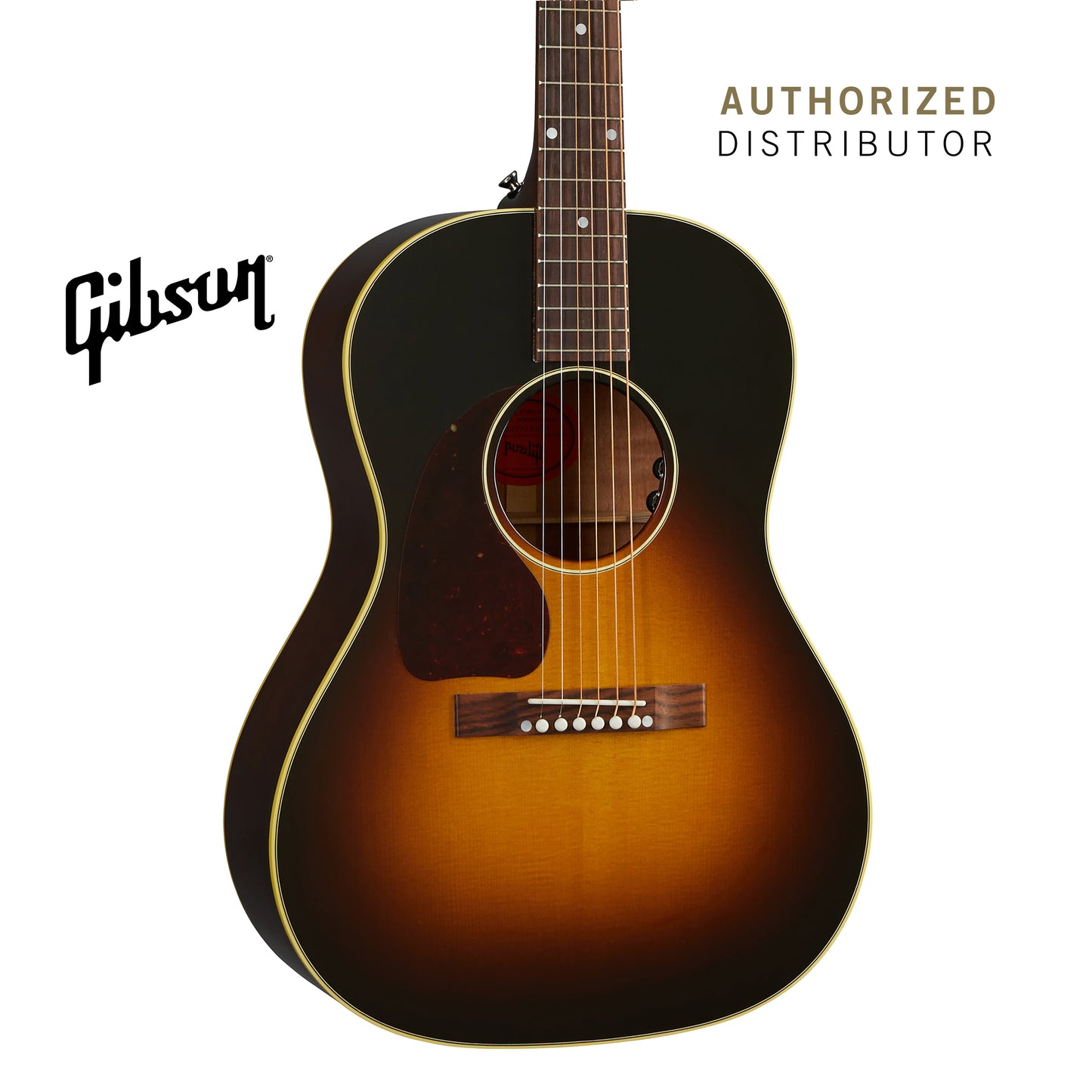 GIBSON 50S LG-2 LEFT-HANDED ACOUSTIC-ELECTRIC GUITAR - VINTAGE SUNBURST - Music Bliss Malaysia