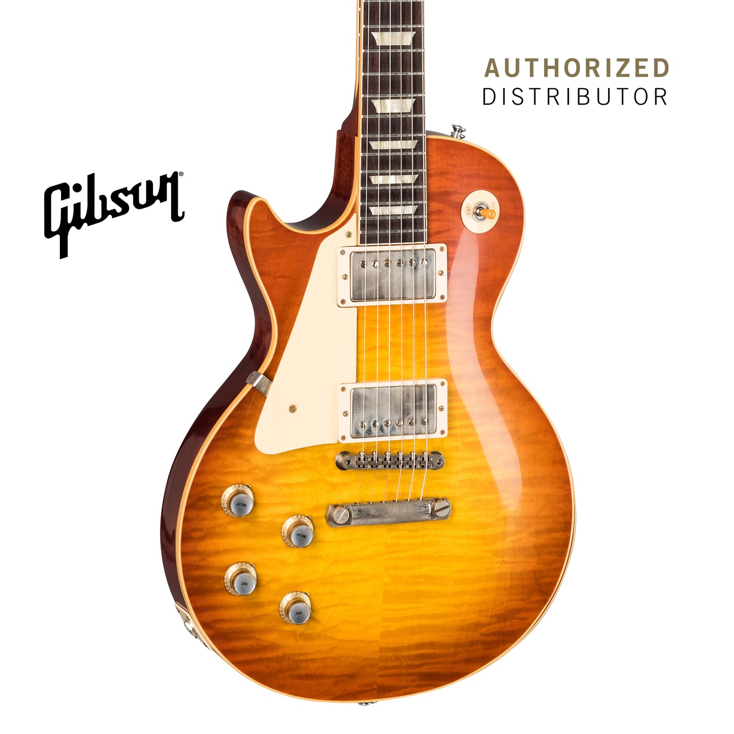 GIBSON 1960 LES PAUL STANDARD REISSUE VOS LEFT-HANDED ELECTRIC GUITAR - TANGERINE BURST - Music Bliss Malaysia