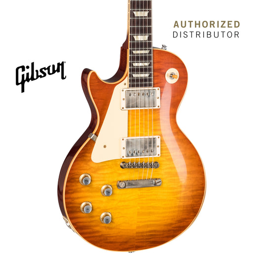 GIBSON 1960 LES PAUL STANDARD REISSUE VOS LEFT-HANDED ELECTRIC GUITAR - TANGERINE BURST - Music Bliss Malaysia