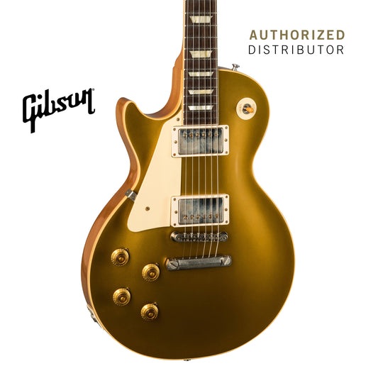 GIBSON 1957 LES PAUL GOLDTOP REISSUE VOS LEFT-HANDED ELECTRIC GUITAR - DOUBLE GOLD - Music Bliss Malaysia