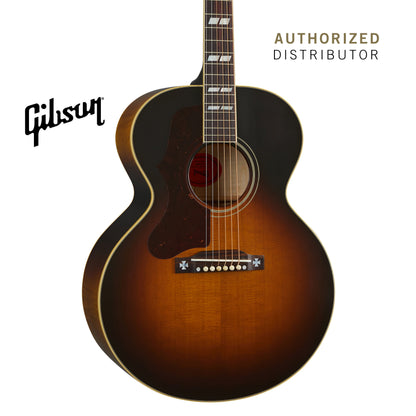 GIBSON 1952 J-185 LEFT-HANDED ACOUSTIC GUITAR - VINTAGE SUNBURST - Music Bliss Malaysia