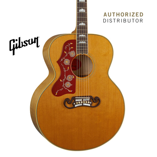 GIBSON 1957 SJ-200 LEFT-HANDED ACOUSTIC GUITAR - ANTIQUE NATURAL - Music Bliss Malaysia